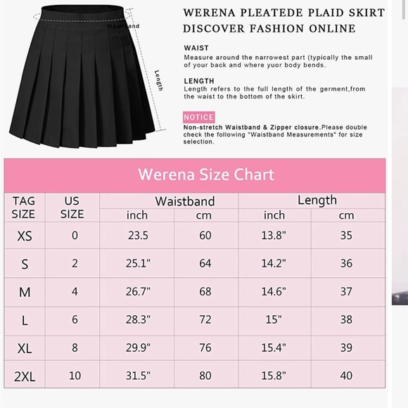 FREE SHIPPING!!! Werena plaid Skort - Picture 4 of 5